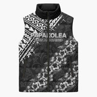 Hawaii Papakolea Born And Raised Sleeveless Puffer Jacket Hawaiian Tribal Pattern