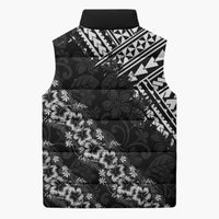 Hawaii Papakolea Born And Raised Sleeveless Puffer Jacket Hawaiian Tribal Pattern
