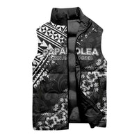 Hawaii Papakolea Born And Raised Sleeveless Puffer Jacket Hawaiian Tribal Pattern