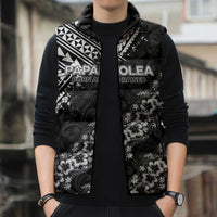 Hawaii Papakolea Born And Raised Sleeveless Puffer Jacket Hawaiian Tribal Pattern