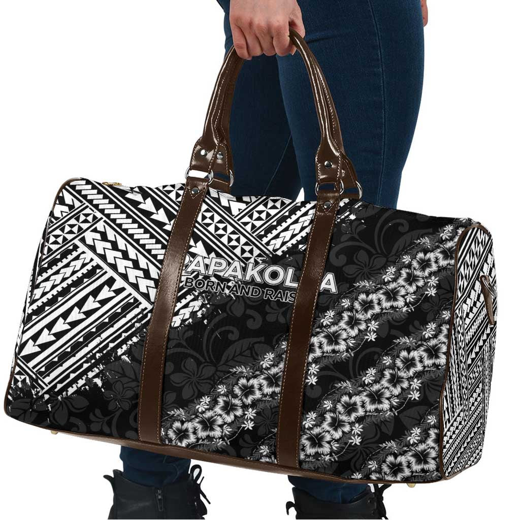 Hawaii Papakolea Born And Raised Travel Bag Hawaiian Tribal Pattern