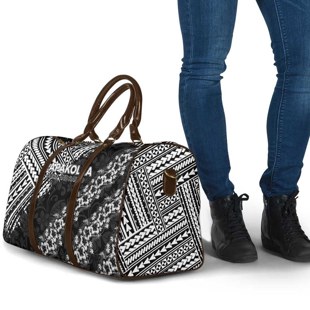 Hawaii Papakolea Born And Raised Travel Bag Hawaiian Tribal Pattern