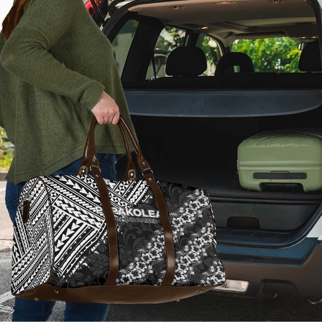 Hawaii Papakolea Born And Raised Travel Bag Hawaiian Tribal Pattern