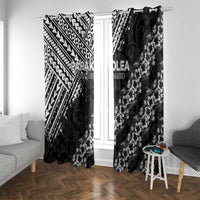 Hawaii Papakolea Born And Raised Window Curtain Hawaiian Tribal Pattern