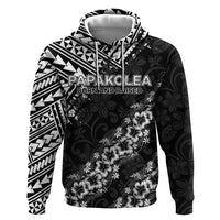 Hawaii Papakolea Born And Raised Zip Hoodie Hawaiian Tribal Pattern LT05 Pullover Hoodie Black - Polynesian Pride