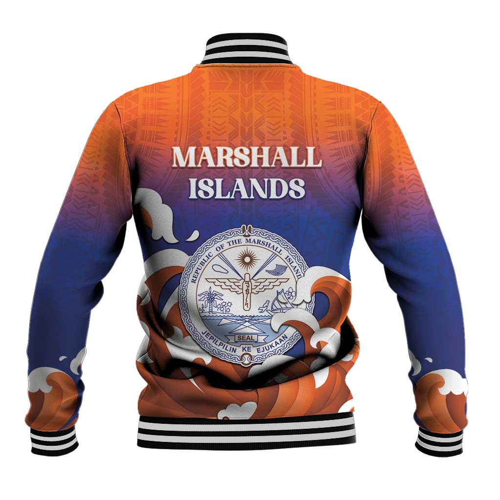 Marshall Islands Fishermen's Day Baseball Jacket It's Fishing Time