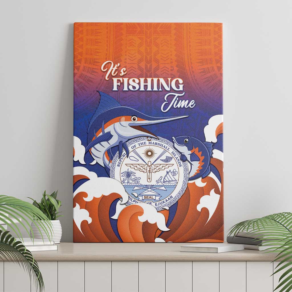 Marshall Islands Fishermen's Day Canvas Wall Art It's Fishing Time LT05 - Polynesian Pride