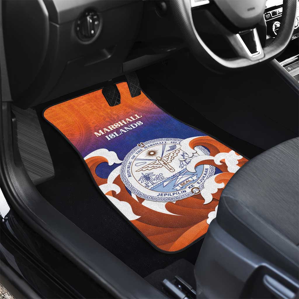 Marshall Islands Fishermen's Day Car Mats It's Fishing Time