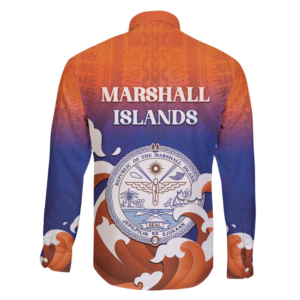 Marshall Islands Fishermen's Day Family Matching Mermaid Dress and Hawaiian Shirt It's Fishing Time LT05 - Polynesian Pride