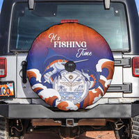 Marshall Islands Fishermen's Day Spare Tire Cover It's Fishing Time LT05 Orange - Polynesian Pride