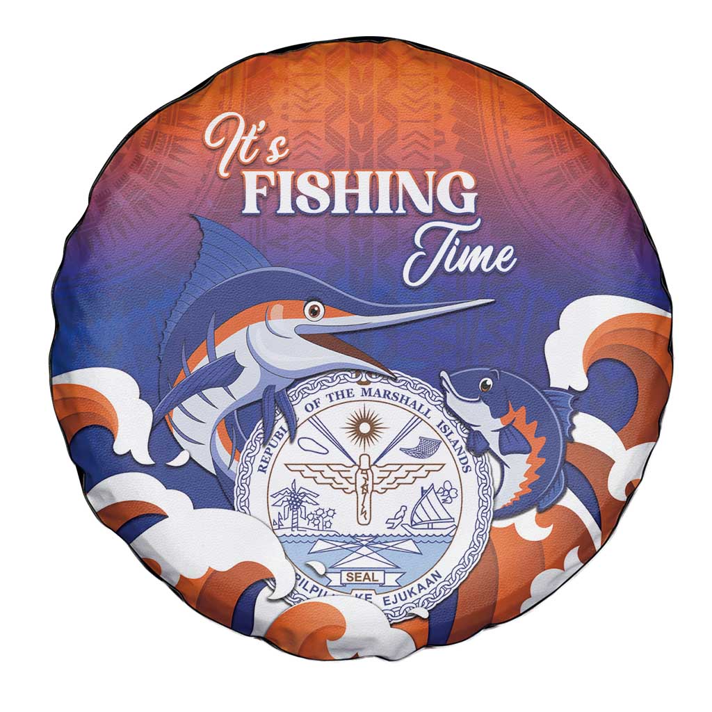 Marshall Islands Fishermen's Day Spare Tire Cover It's Fishing Time LT05 - Polynesian Pride