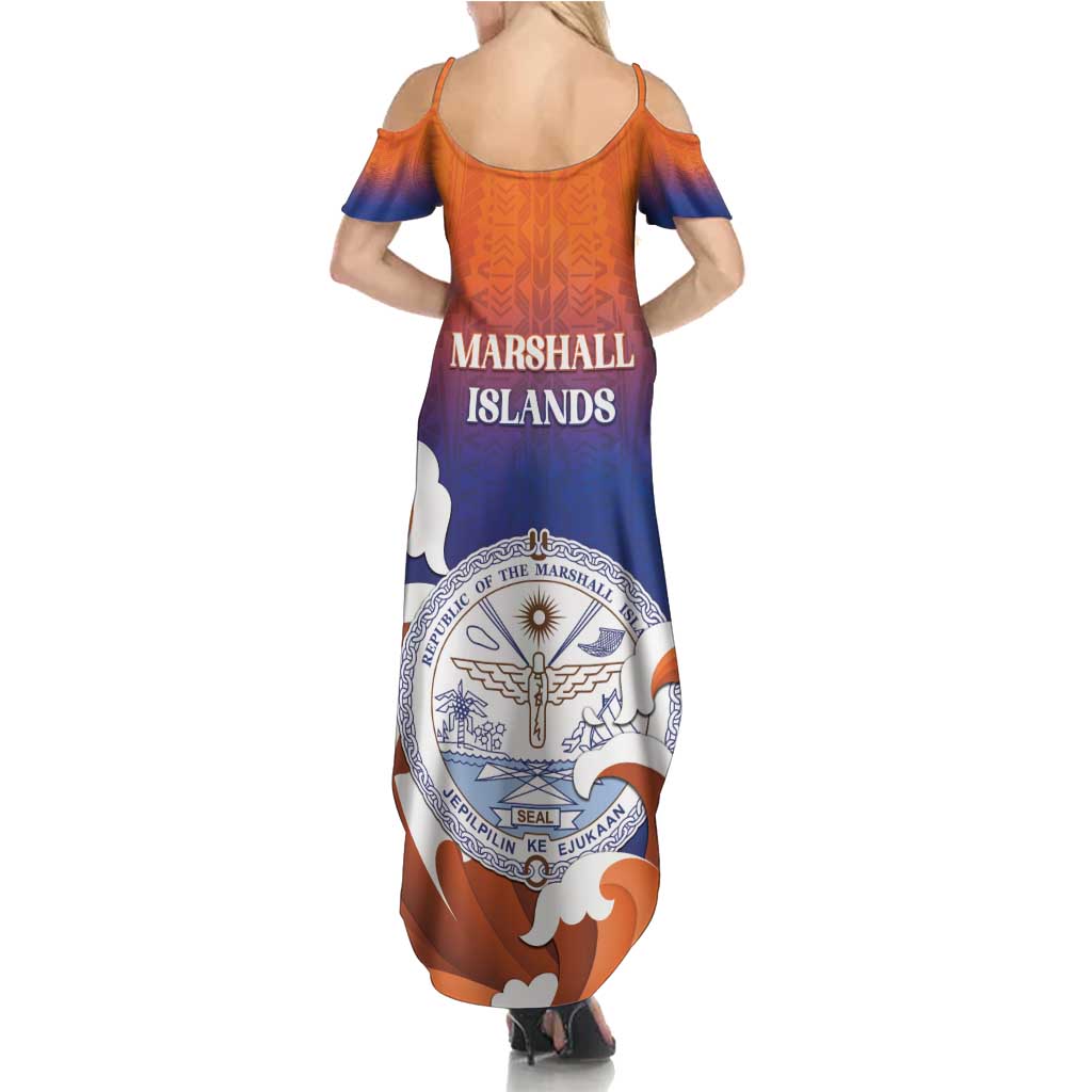 Marshall Islands Fishermen's Day Summer Maxi Dress It's Fishing Time LT05 - Polynesian Pride