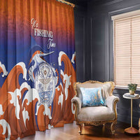 Marshall Islands Fishermen's Day Window Curtain It's Fishing Time LT05 - Polynesian Pride