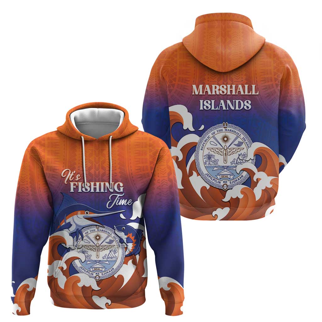 Marshall Islands Fishermen's Day Zip Hoodie It's Fishing Time LT05 - Polynesian Pride