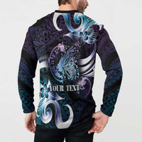 Personalised Polynesia Suicide Prevention Awareness Button Sweatshirt No Story Should End Too Soon