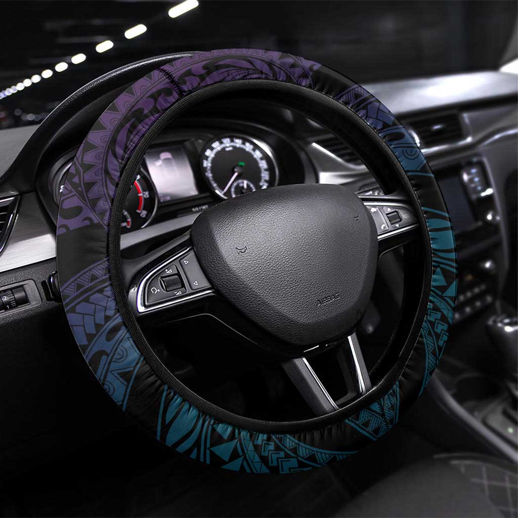 Polynesia Suicide Prevention Awareness Steering Wheel Cover No Story Should End Too Soon LT05 Universal Fit Purple - Polynesian Pride