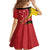 Papua New Guinea 50th Independence Anniversary Family Matching Summer Maxi Dress and Hawaiian Shirt Special Style Red Version - Polynesian Pride