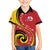 Papua New Guinea 50th Independence Anniversary Family Matching Summer Maxi Dress and Hawaiian Shirt Special Style Red Version - Polynesian Pride