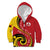 Papua New Guinea 50th Independence Anniversary Kid Hoodie Special Style Red Version - Polynesian Pride