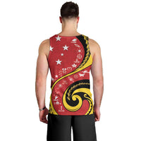 Papua New Guinea 50th Independence Anniversary Men Tank Top Special Style Red Version - Polynesian Pride