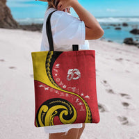 Papua New Guinea 50th Independence Anniversary Tote Bag Special Style Red Version - Polynesian Pride