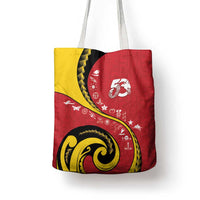 Papua New Guinea 50th Independence Anniversary Tote Bag Special Style Red Version - Polynesian Pride