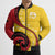 Papua New Guinea 50th Independence Anniversary Bomber Puffer Jacket Special Style Yellow Version - Polynesian Pride