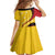 Papua New Guinea 50th Independence Anniversary Family Matching Summer Maxi Dress and Hawaiian Shirt Special Style Yellow Version - Polynesian Pride