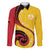 Papua New Guinea 50th Independence Anniversary Family Matching Summer Maxi Dress and Hawaiian Shirt Special Style Yellow Version - Polynesian Pride