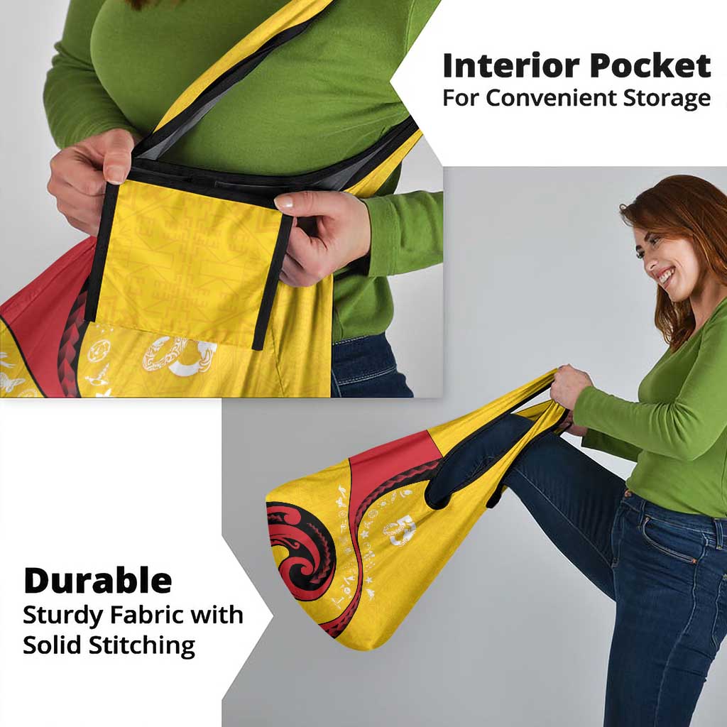 Papua New Guinea 50th Independence Anniversary Grocery Bag Special Style Yellow Version - Polynesian Pride