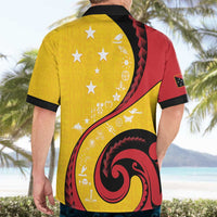 Papua New Guinea 50th Independence Anniversary Hawaiian Shirt Special Style Yellow Version - Polynesian Pride