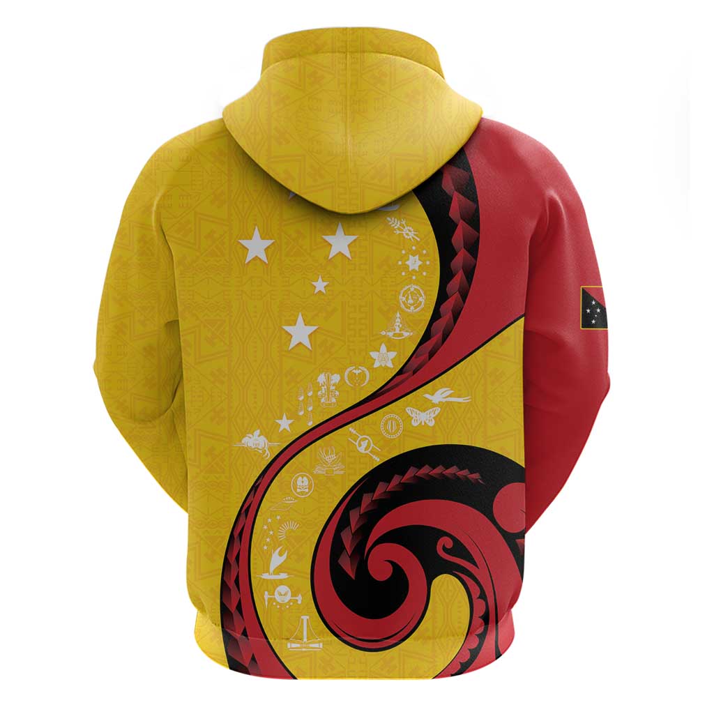 Papua New Guinea 50th Independence Anniversary Hoodie Special Style Yellow Version - Polynesian Pride