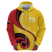 Papua New Guinea 50th Independence Anniversary Hoodie Special Style Yellow Version - Polynesian Pride