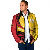 Papua New Guinea 50th Independence Anniversary Padded Jacket Special Style Yellow Version - Polynesian Pride