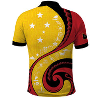 Papua New Guinea 50th Independence Anniversary Polo Shirt Special Style Yellow Version - Polynesian Pride