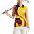 Papua New Guinea 50th Independence Anniversary Women Sleeveless Polo Shirt Special Style Yellow Version - Polynesian Pride
