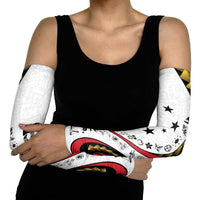 Papua New Guinea 50th Independence Anniversary Arm Sleeves Special Style White Version LT05 - Polynesian Pride