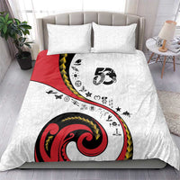Papua New Guinea 50th Independence Anniversary Bedding Set Special Style White Version - Polynesian Pride