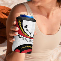 Papua New Guinea 50th Independence Anniversary 4 in 1 Can Cooler Tumbler Special Style White Version - Polynesian Pride