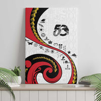 Papua New Guinea 50th Independence Anniversary Canvas Wall Art Special Style White Version - Polynesian Pride