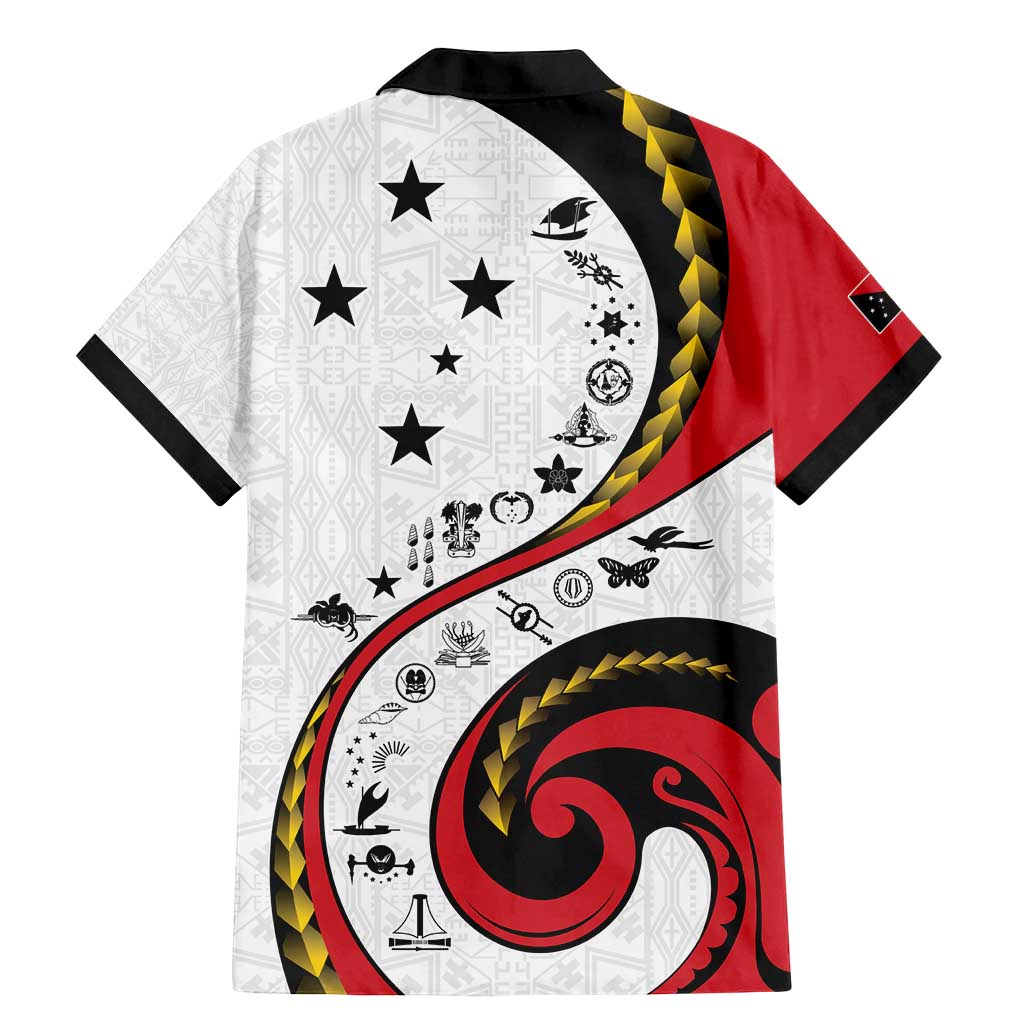 Papua New Guinea 50th Independence Anniversary Family Matching Mermaid Dress and Hawaiian Shirt Special Style White Version - Polynesian Pride