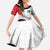 Papua New Guinea 50th Independence Anniversary Family Matching Summer Maxi Dress and Hawaiian Shirt Special Style White Version - Polynesian Pride