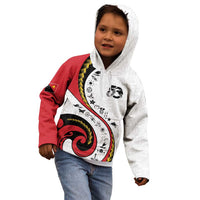 Papua New Guinea 50th Independence Anniversary Kid Hoodie Special Style White Version - Polynesian Pride
