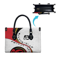 Papua New Guinea 50th Independence Anniversary Leather Bag Special Style White Version - Polynesian Pride