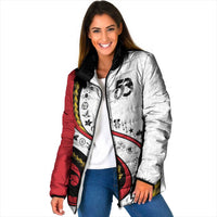 Papua New Guinea 50th Independence Anniversary Padded Jacket Special Style White Version - Polynesian Pride