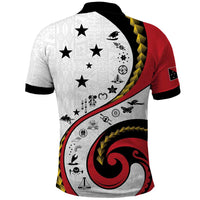 Papua New Guinea 50th Independence Anniversary Polo Shirt Special Style White Version - Polynesian Pride