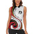 Papua New Guinea 50th Independence Anniversary Women Sleeveless Polo Shirt Special Style White Version - Polynesian Pride