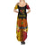 Personalized Papua New Guinea Independence Day Summer Maxi Dress Bird Of Paradise With Polynesian Pattern LT05 - Polynesian Pride