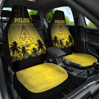 Palau Independence Day Car Seat Cover Palauan Tattoo Pattern - Polynesian Pride