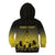 Personalised Palau Independence Day Kid Hoodie Palauan Tattoo Pattern - Polynesian Pride